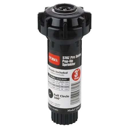 Toro Toro 570Z Pro Series 3 in. H Full-Circle Pop-Up Sprinkler 53817